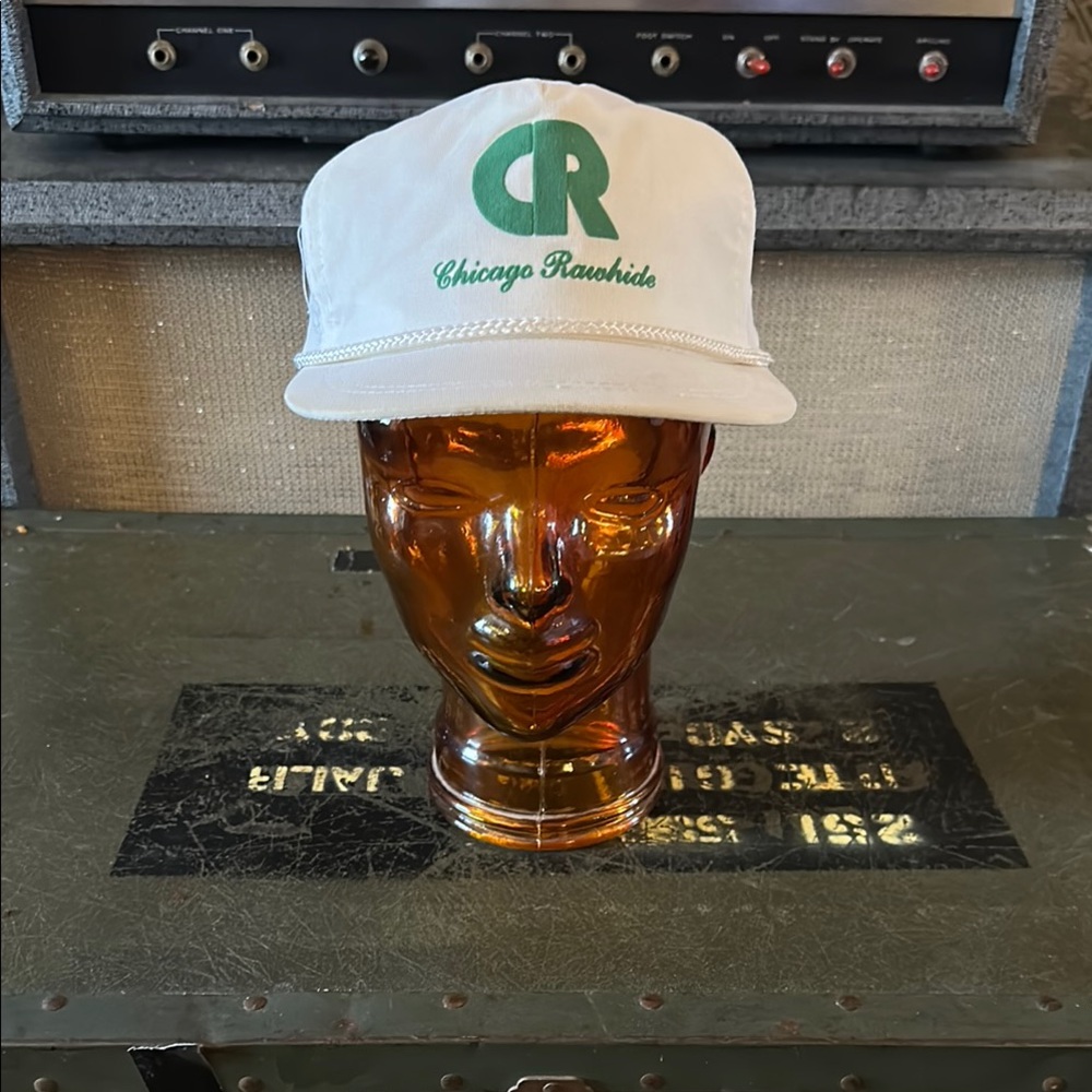 White and Green trucker Hat vintage